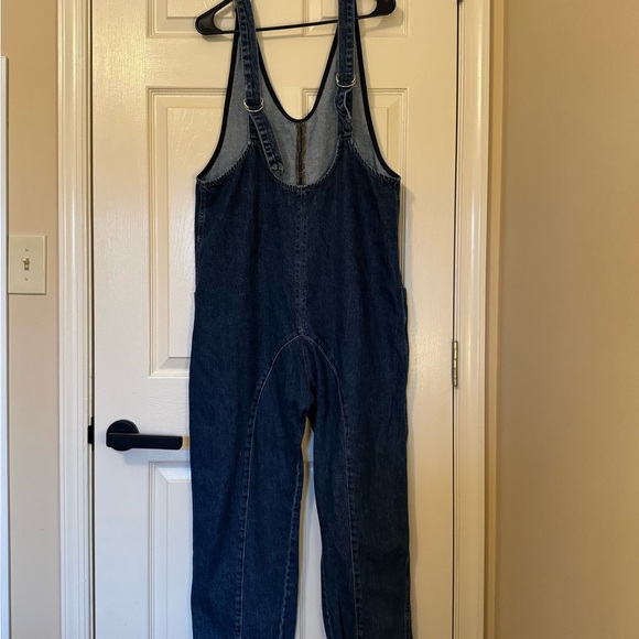 Free People - We The Free Blue Denim Women's Jumpsuit Size S - Picture 8 of 13
